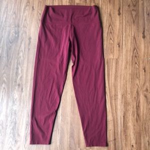 NWOT Aerie Leggings Deep Red